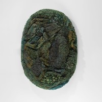 <a href=https://www.galeriegosserez.com/gosserez/artistes/l-c-lab.html> L&C Lab</a> - Biomater - Oval Green Shape